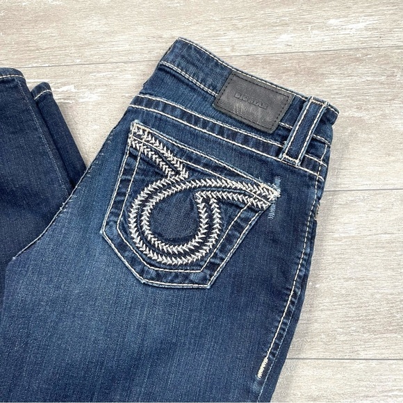 Big Star Alex Blue Denim Skinny Jeans with Contrast Threading Size 26 - Picture 2 of 10